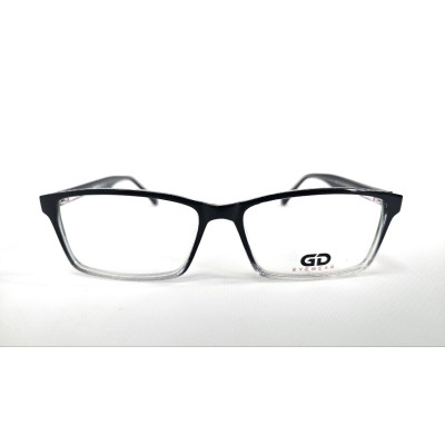 Оправа GD Eyewear 6396 C1 Оправа для окулярів GD Eyewear 6396 C1 чорна з прозорим низом 55-16-146