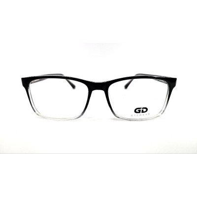Оправа для окулярів GD Eyewear 6312 C1 чорна з прозорим низом 55-18-141